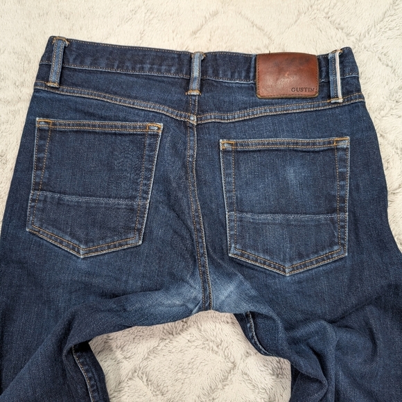 Gustin Jeans Mens 32 Blue Indigo Selvedge Slim Raw Cotton California - Picture 11 of 11